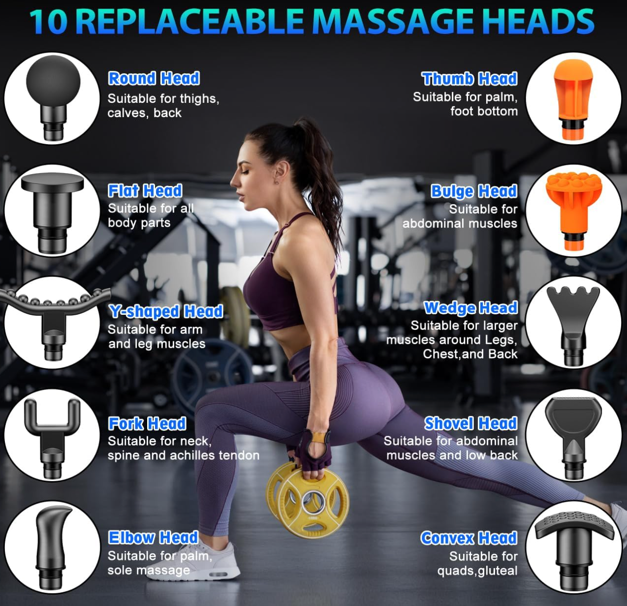 TOLOCO Massage Gun, Deep Tissue Back Massager